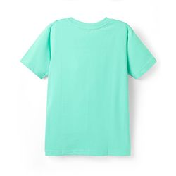 Pine Kids Cotton Knit Half Sleeves T-Shirts With Cool Dude Text Print Pack of 5 - Plum Orange & Light Blue