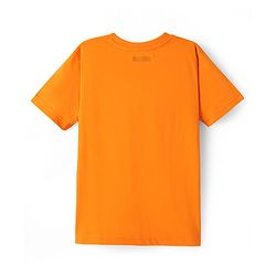 Pine Kids Cotton Knit Half Sleeves T-Shirt with Lets Play Hard Text Print Pack of 5 - Yellow Orange & Red