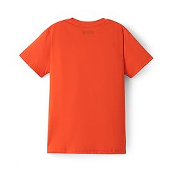Pine Kids Cotton Knit Half Sleeves T-Shirt with Lets Play Hard Text Print Pack of 5 - Yellow Orange & Red