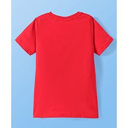 Pine Kids Cotton Knit Half Sleeves T-Shirt with Text Print Pack of 3 - White Black & Red