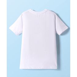 Pine Kids Cotton Knit Half Sleeves T-Shirt with Text Print Pack of 3 - White Blue Black