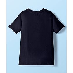 Pine Kids Cotton Knit Half Sleeves T-Shirt with Text Print Pack of 3 - White Blue Black