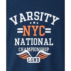 Pine Kids Cotton Knit Half Sleeves T-Shirt with Text Print Pack of 3 - Navy Blue & Mint