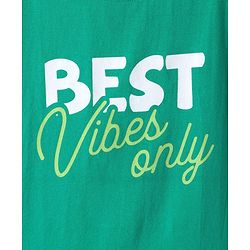 Pine Kids Cotton Knit Half Sleeves T-Shirt with Text Print Pack of 3 - Navy Blue & Mint