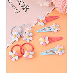 Pine Kids Hair Accessories Combo Sets - Red & Blue