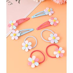 Pine Kids Hair Accessories Combo Sets - Red & Blue
