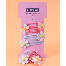 Pine Kids Hair Accessories Combo Sets - Red & Blue
