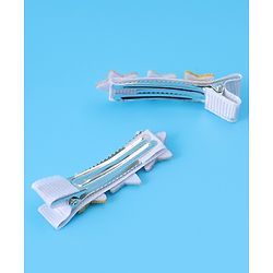 Pine Kids Hair Pins And Clips With Stars Applique Pack of 8 - Multicolor