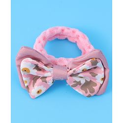 Pine Kids Hair Rubber Bands With Bow Applique Pack of 5 - Multicolour