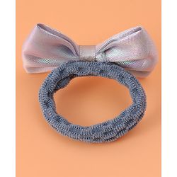 Pine Kids Hair Rubber Bands With Bow Applique Pack of 6 - Multicolour