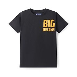 Pine Kids Single Jersey Knit Half Sleeves Night Suit With Dino Print - Black