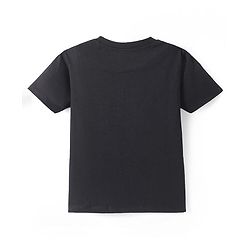 Pine Kids Single Jersey Knit Half Sleeves Night Suit With Dino Print - Black