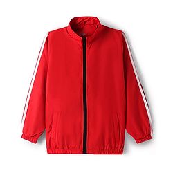Pine Active Woven Full Sleeve Tracksuit with Tape Detailing - Red