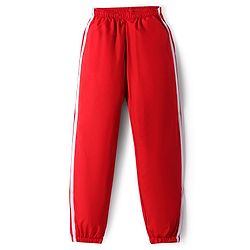 Pine Active Woven Full Sleeve Tracksuit with Tape Detailing - Red