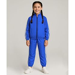 Pine Active Woven Full Sleeve Tracksuit with Tape Detailing - Blue