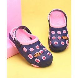 Pine Kids Clogs With Back Strap - Orange White