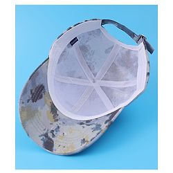 Pine Kids Cotton Baseball Cap With Tie & Dye Print - Grey