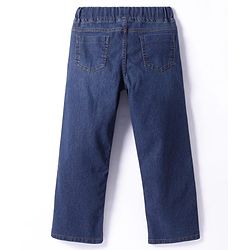 Pine Kids Woven Full Length Washed Denim Jeans - Blue