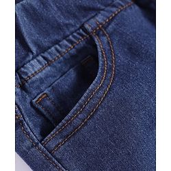Pine Kids Woven Full Length Washed Denim Jeans - Blue