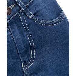 Pine Kids Woven Full Length Washed Denim Jeans - Blue