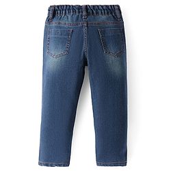 Pine Kids Denim Woven Full Length Washed Jeans - Blue