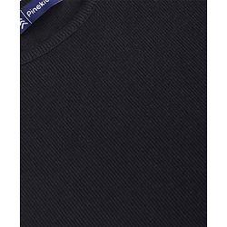 Pine Kids Cotton Knit Sleeveless Solid Color Ribbed Top - Black