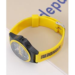 Pine Kids Marvel Digital Watch with Spiderman Print - Yellow  & Black