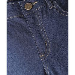 Pine Kids Woven Full Length Washed Denim Jeans -  Navy Blue