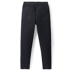 Pine Kids Woven Ankle Length Washed Denim Jeggings - Navy Blue