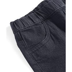 Pine Kids Woven Ankle Length Washed Denim Jeggings - Navy Blue