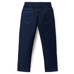 Pine Kids Woven Full Length Washed Denim Jeans - Navy Blue
