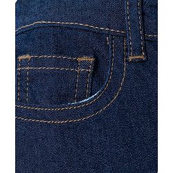 Pine Kids Woven Full Length Washed Denim Jeans - Navy Blue