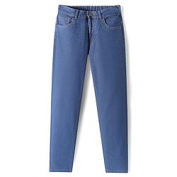Pine Kids Woven Full Length Washed Denim Jeans - Navy Blue
