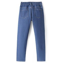 Pine Kids Woven Full Length Washed Denim Jeans - Navy Blue