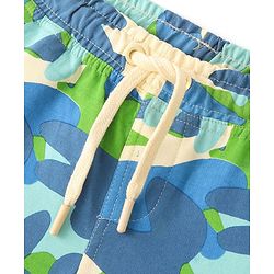 Pine Kids Above Knee Length Shorts With Camouflage Print - Blue