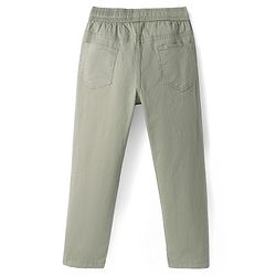 Pine Kids Cotton Woven Full Length Solid Colour Trouser - Tan