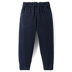 Pine Kids Cotton Woven Full Length Solid Trousers - White