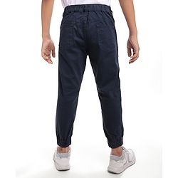 Pine Kids Cotton Woven Full Length Solid Trousers - White