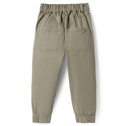 Pine Kids Cotton Woven Full Length Solid Trousers - Navy Blue