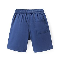 Pine Kids Woven Above Knee Length Solid Color Shorts - Navy Blue