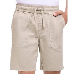 Pine Kids Woven Above Knee Length Solid Color Shorts - Navy Blue