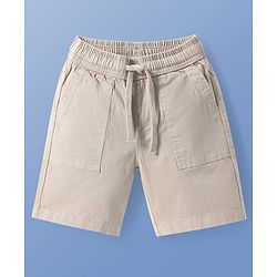 Pine Kids Woven Above Knee Length Solid Color Shorts - Navy Blue