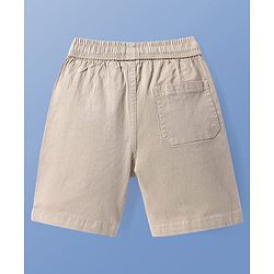 Pine Kids Woven Above Knee Length Solid Color Shorts - Navy Blue