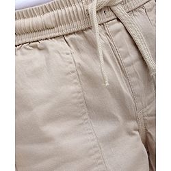 Pine Kids Woven Above Knee Length Solid Color Shorts - Navy Blue