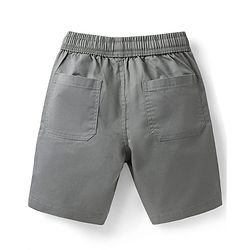 Pine Kids Cotton Woven Above Knee Length Solid Color Shorts - Black