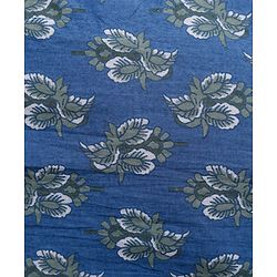 Pine Kids Cotton Woven Kurta with Floral Print - Navy Blue
