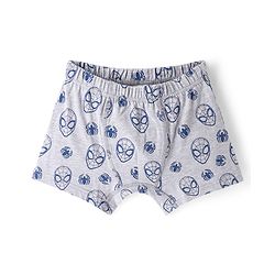 Pine Kids Marvel Lycra Knit Trunks With Spider Man Print Pack Of 3 - Red Grey & Blue