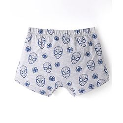 Pine Kids Marvel Lycra Knit Trunks With Spider Man Print Pack Of 3 - Red Grey & Blue
