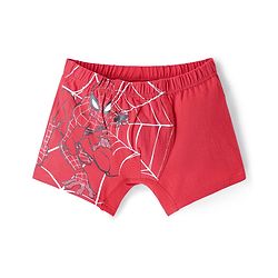 Pine Kids Marvel Lycra Knit Trunks With Spider Man Print Pack Of 3 - Red Grey & Blue