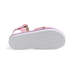 Pine Kids Velcro Closure Sandals with Crossover Straps - Pink